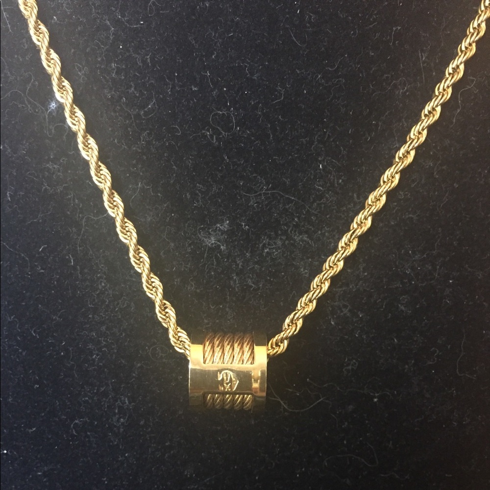 Charriol rose gold & silver pendant & necklace